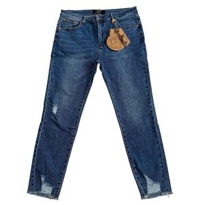 NWT Monkey Ride Jeans Original Vintage Distressed Skinny Jeans Womens Size 17/33